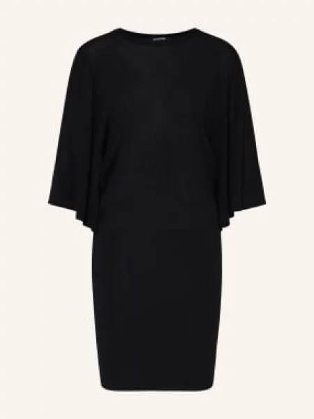 Jacquemus Pletené Šaty La Robe Maille Mananco Z Merino Vlny černá