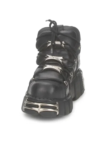 Pantofi New Rock din piele negru