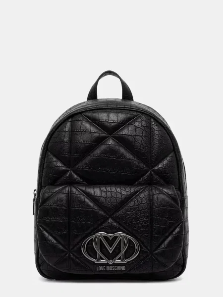 Love Moschino rucsac pentru femei cu imitație de piele negru