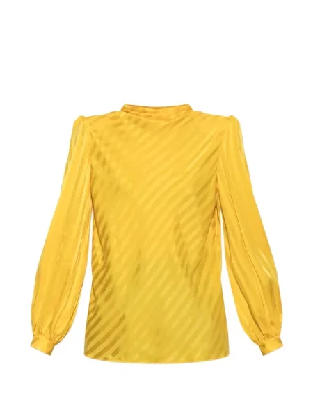 Top Valentino Garavani din jacard galben