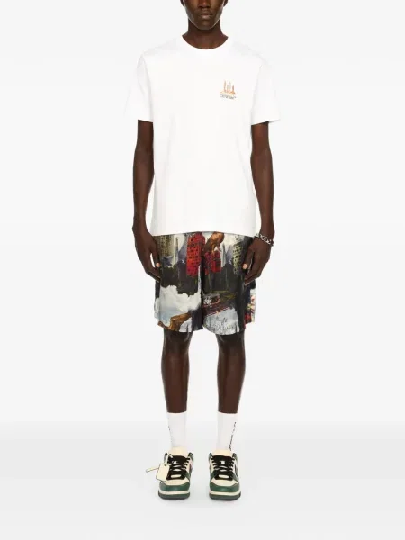 Grafic tricou Off-white cu autograf alb