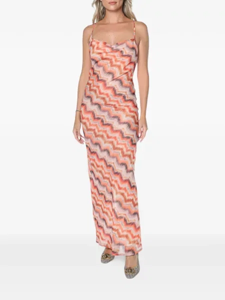 Rochie maxi One Teaspoon cu imagine portocaliu