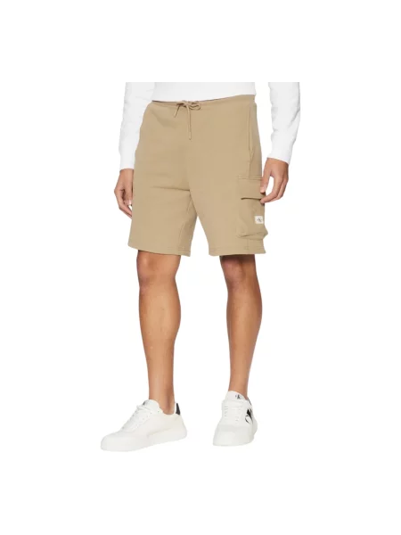 Szorty jeansowe Calvin Klein Jeans białe