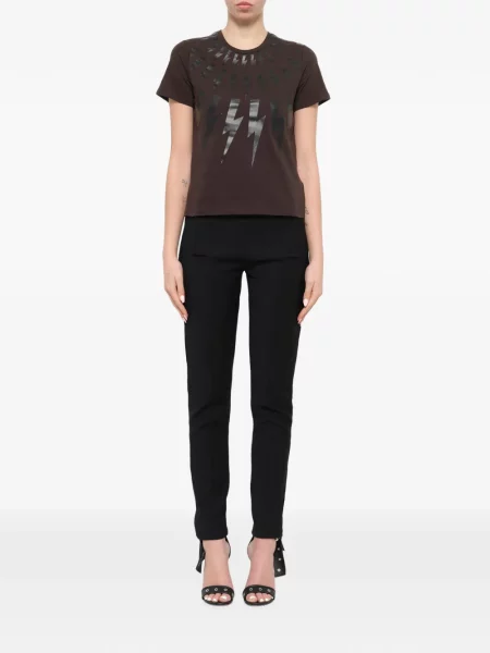Tricou Neil Barrett cu imagine maro