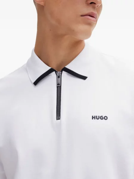Polo Hugo alb