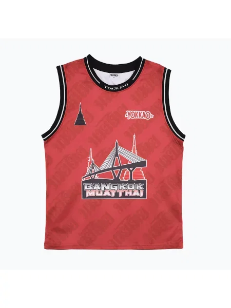Футболка для тренувань YOKKAO Basket Bridge Tank Top red червона