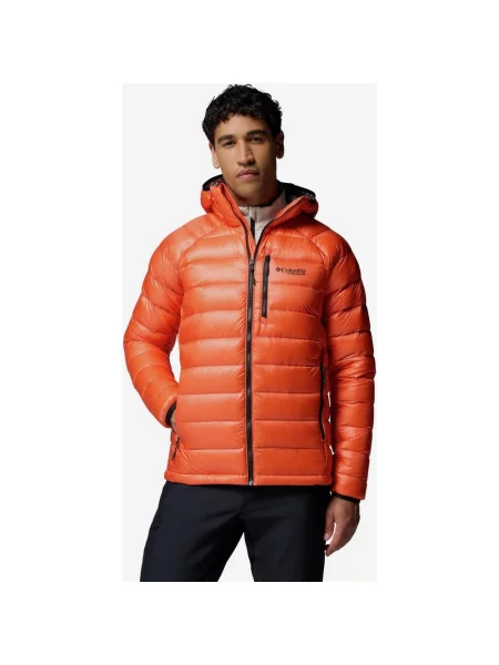 Kurtka Columbia Arctic Crest Down jasny S pomarańczowy