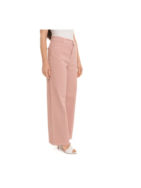 Spodnie Weekend Max Mara różowe
