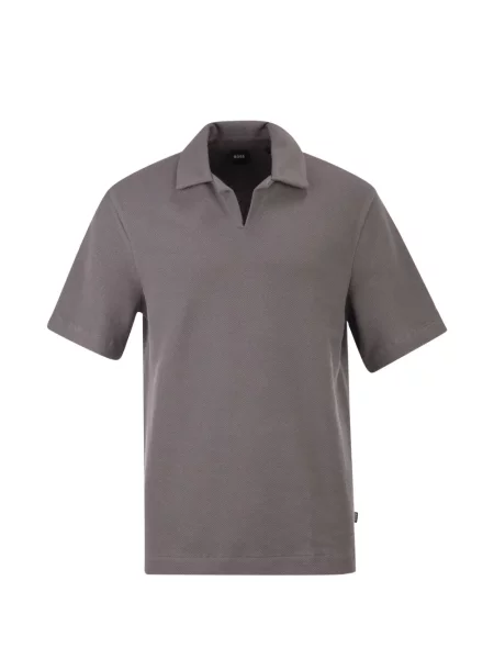 Tricou polo Boss gri