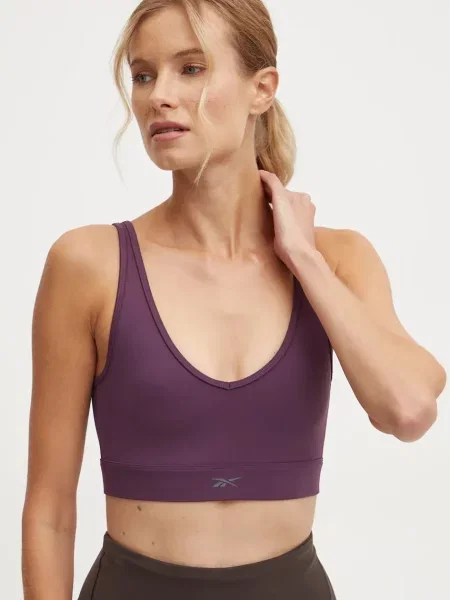 Sportovní podprsenka Reebok Active Collective Dreamblend fialová