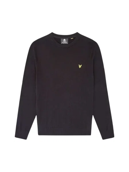 Sweter Lyle & Scott z wełny merino brązowy