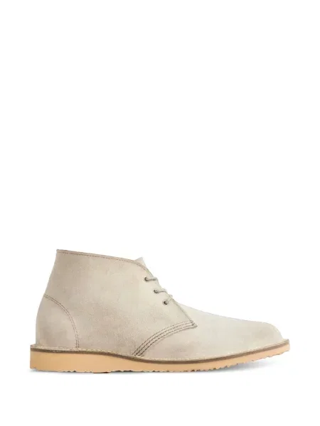 Botine Red Wing Shoes din piele de căprioară alb