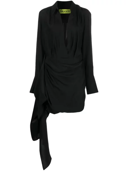 Rochie Gauge81 de mătase drapată