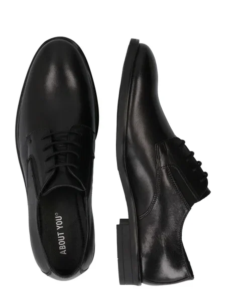 ABOUT YOU Pantofi cu șireturi Adam' negru