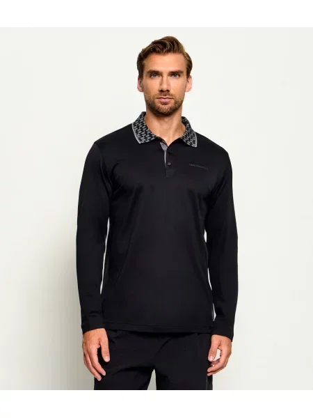 Tricou polo Karl Lagerfeld negru