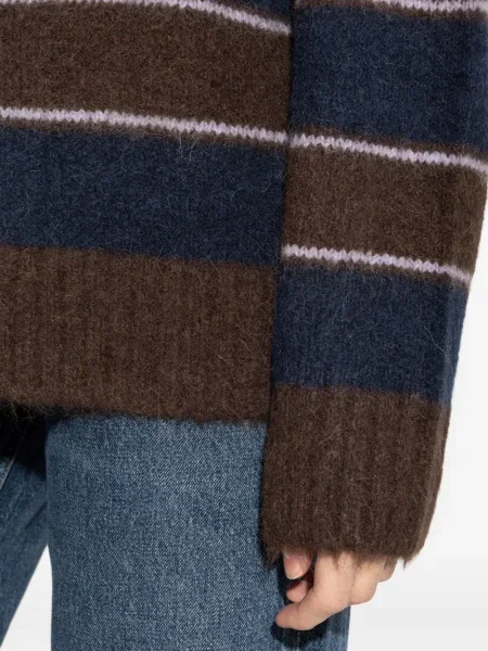 Pulover Samsøe Samsøe cu dungi albastru