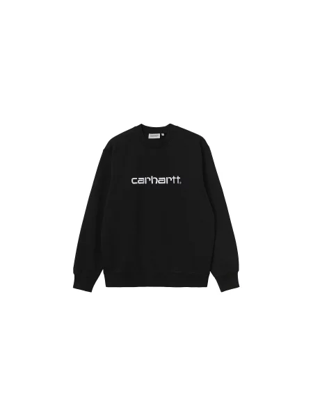 Carhartt WIP bluza Carhartt Sweat czarny z aplikacją biała