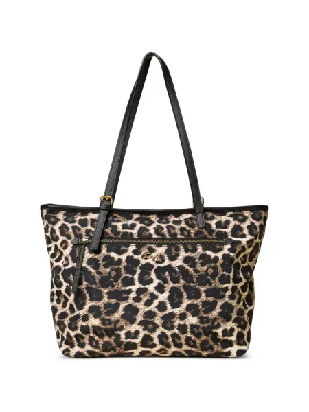 Geantă shopper Twinset cu imagine cu model leopard