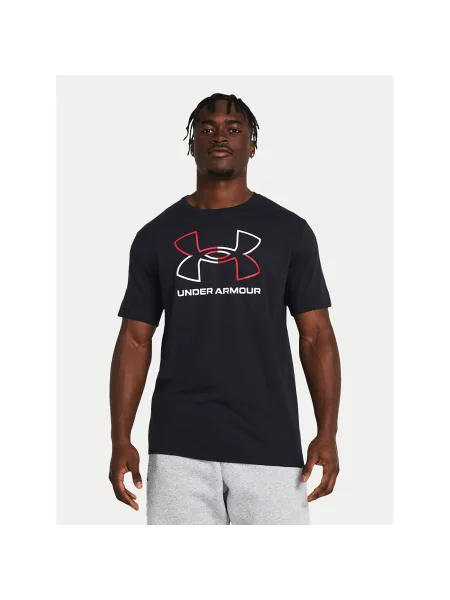 Under Armour Marškinėliai Ua Gl Foundation Update Ss Loose Fit juoda