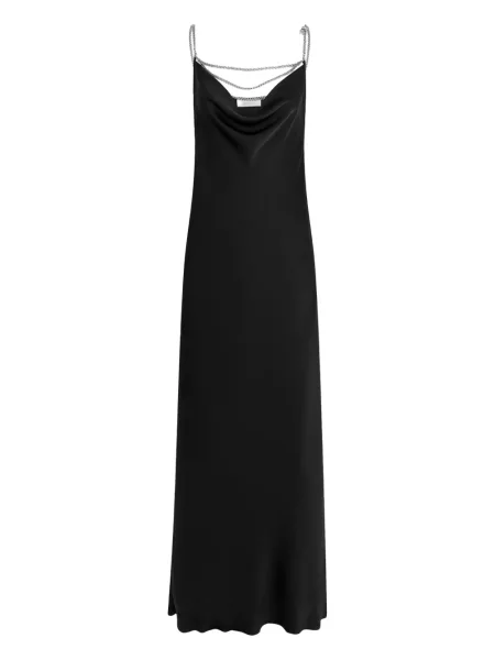 Rochie Rabanne din satin de costum negru
