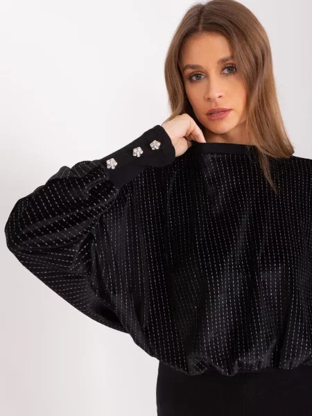 Bluză Fashionhunters negru