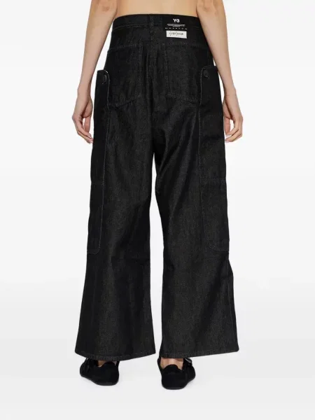 Blugi cu picior larg Y-3 negru