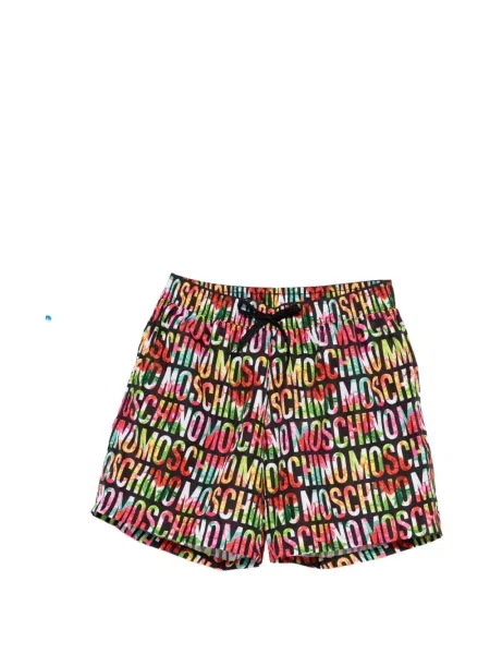 Slip de baie Moschino cu imagine negru