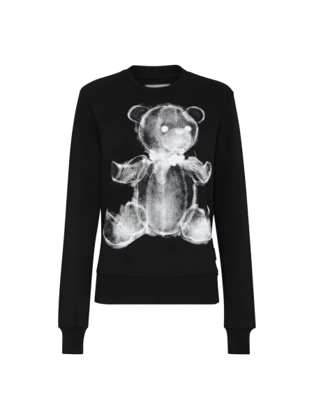 Bluza Philipp Plein typu teddy czarna