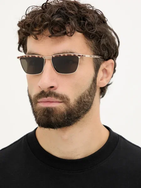 Слънчеви очила Saint Laurent JOE мъжки SL златисто