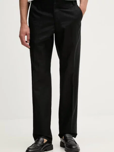 Michael Kors pantaloni regular bărbați cu in negru