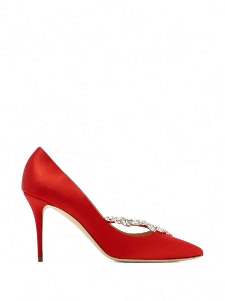 Pantofi cu toc Manolo Blahnik roșu