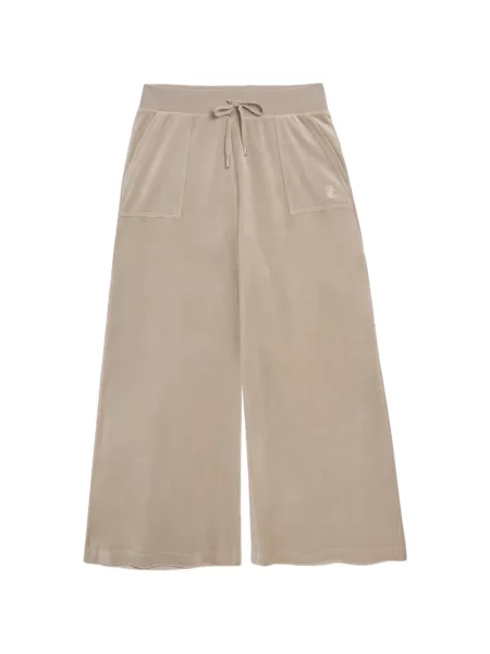 Pantaloni Juicy Couture din velur alergare