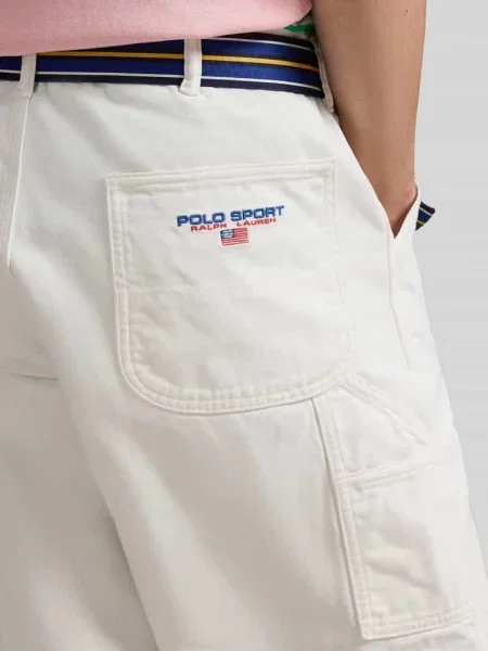 Bermudy o kroju regular fit z czystej bawełny Polo Ralph Lauren białe