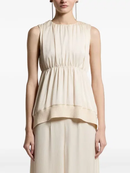Top Peserico fără mâneci cu volane