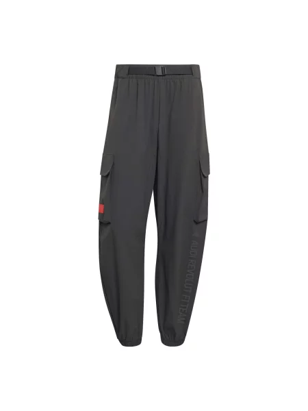 ADIDAS SPORTSWEAR Pantaloni sport AU EF gri închis / roșu negru