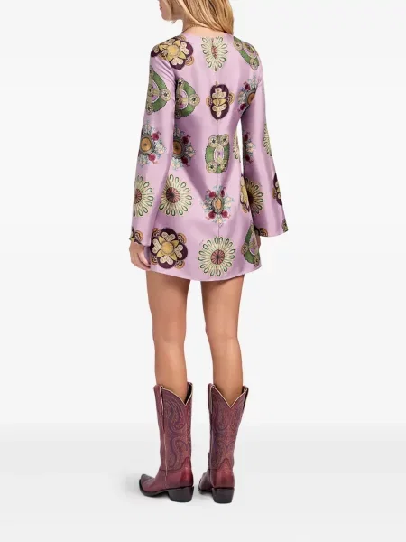 Mała mały sukienka mini La Doublej garniturowa różowa