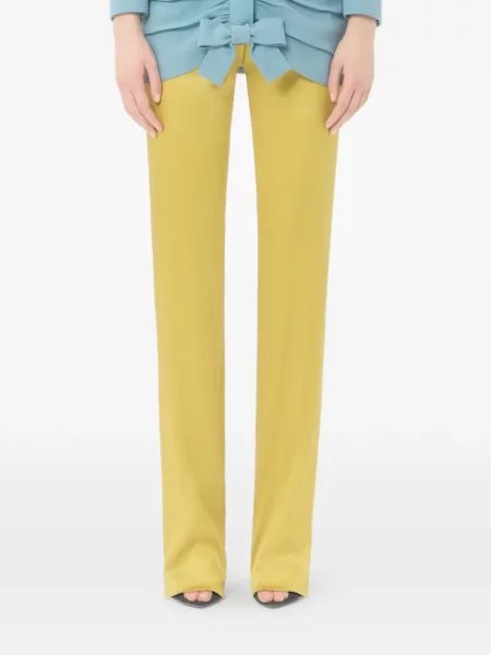 Pantaloni Valentino Garavani stretch verde