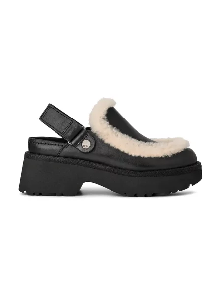 Natikači UGG Esmee Leather Clog črna