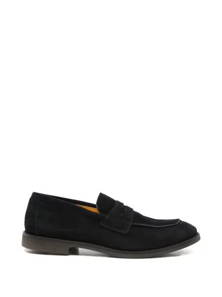 Pantofi loafer Fratelli Rennella din piele de căprioară negru