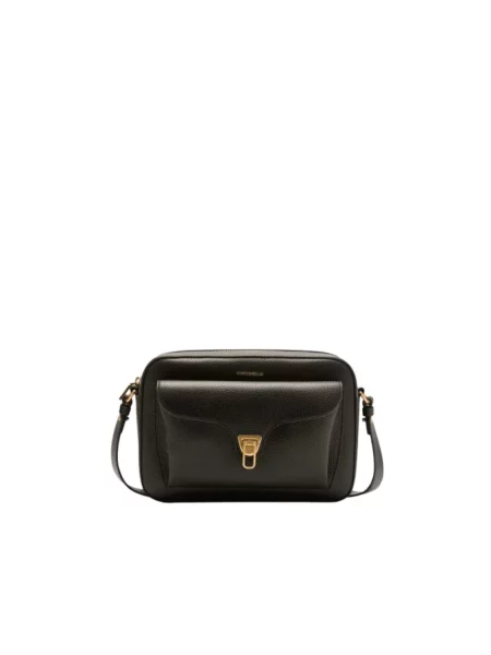Torebka crossbody Coccinelle skórzana czarna