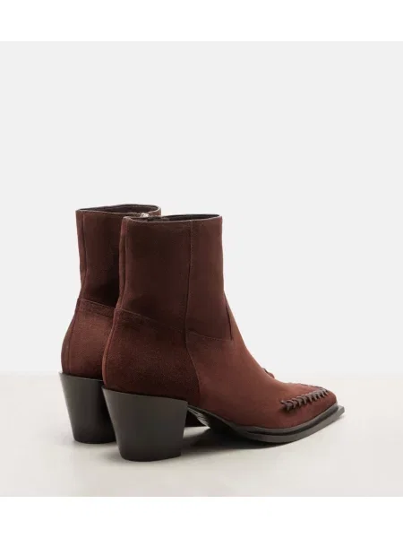 Botine Jimmy Choo din piele de căprioară cowboy maro