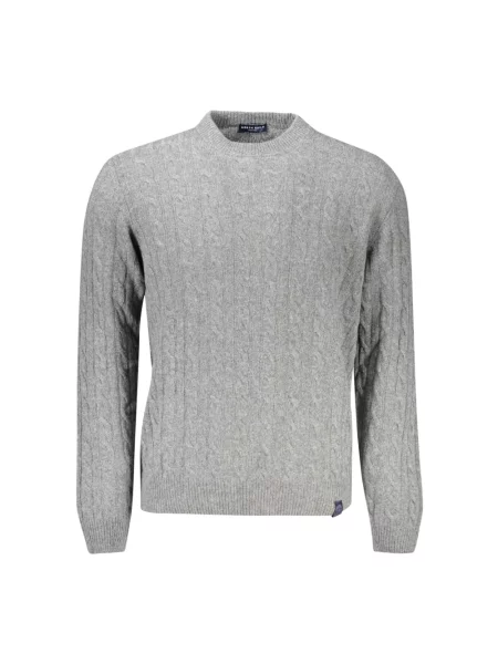 Sweter North Sails wełniany z długim rękawem szary