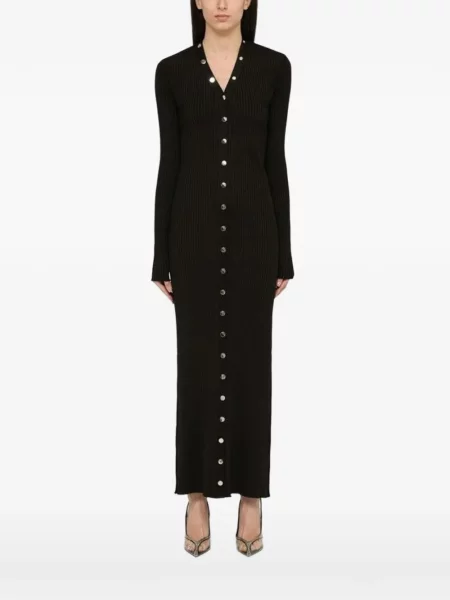 Rochie maxi The Attico negru