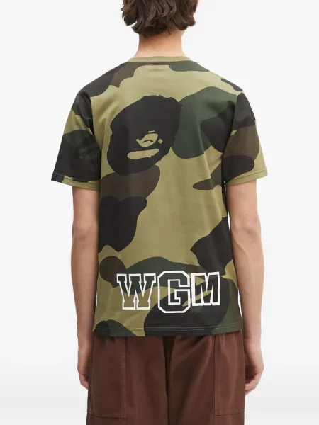 Тениска A Bathing Ape® зелено