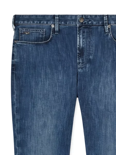Pantaloni Emporio Armani cu 5 buzunare albastru