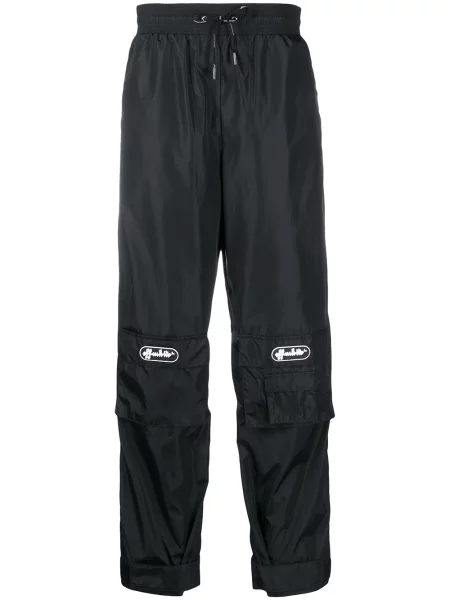 Pantaloni Off-white alergare cu autograf alb