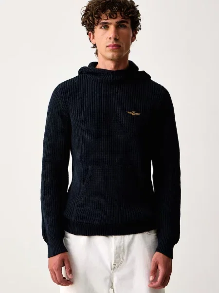 Aeronautica Militare Pulover Bleumarin
