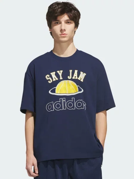 ADIDAS ORIGINALS Tričko Skyjam námornícka modrá / žltá biela