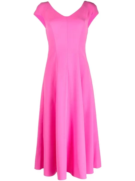 Rochie midi Emporio Armani până la genunchi de costum roz