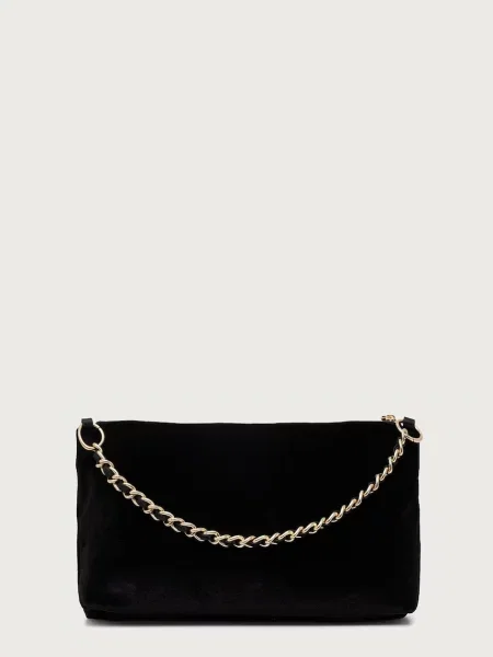 Tommy Hilfiger torebka welurowa czarna